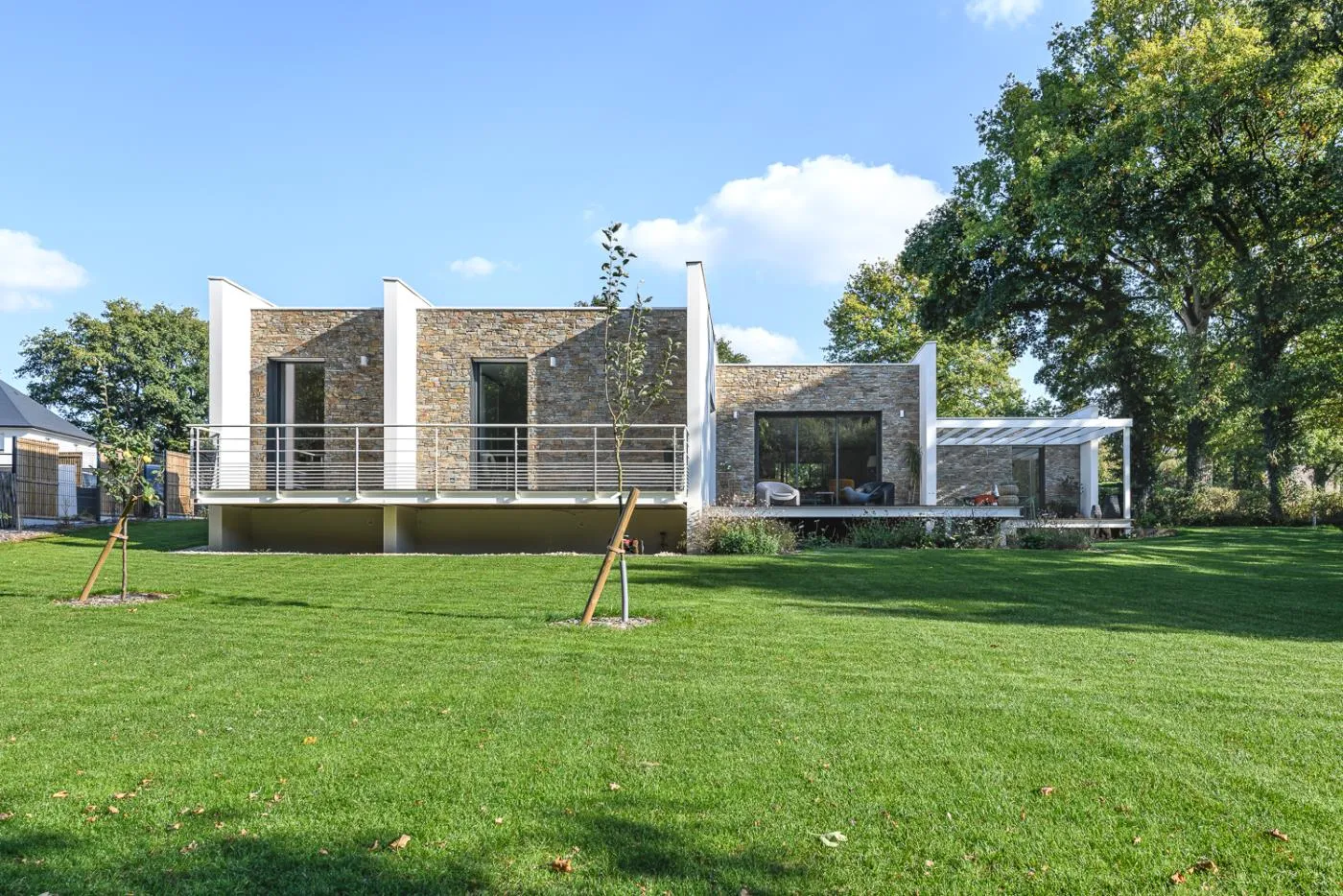 Contruction d´une maison plain-pied accessible - Réalisation de l'architecte SAAC sur Rennes et sur le département d'Ille et Vilaine